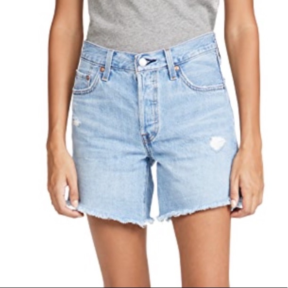 Levi’s 501 Long Denim Shorts Size 26
